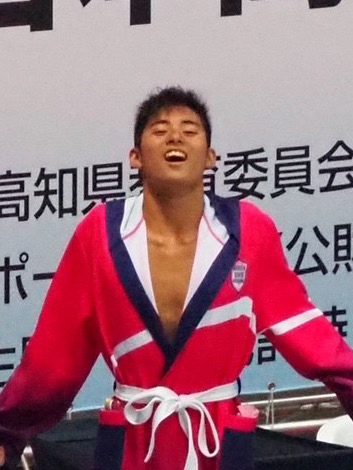 全国高等学校選手権でレースを終えた岩瀬 智也さん