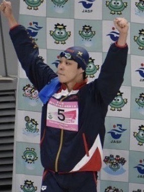 鈴木 基心さん（関東学生選手権 表彰台）
